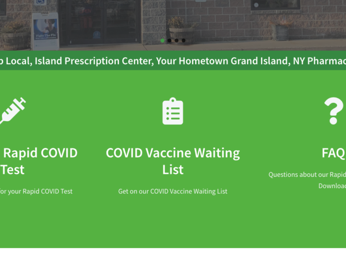 IslandPrescriptionCenter.com Home Page COVID link area