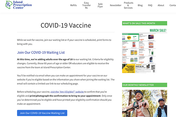 join our covid-19 vaccine waiting list